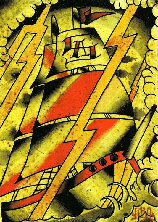 Black Market Art Company Ship Print - Black Market Art Company - Flyclothing LLC