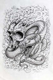 Black Market Art Company Skull Snake Print - Black Market Art Company - Flyclothing LLC