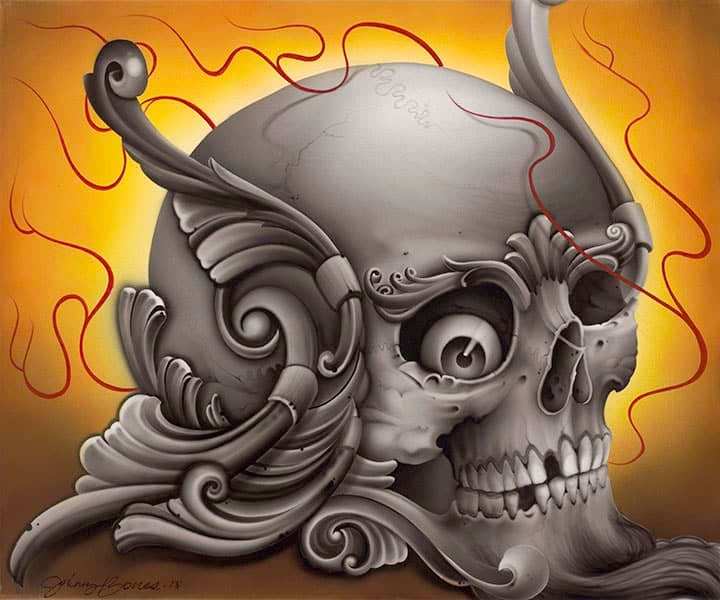 Black Market Art Company Skulligree Print - Black Market Art Company - Flyclothing LLC