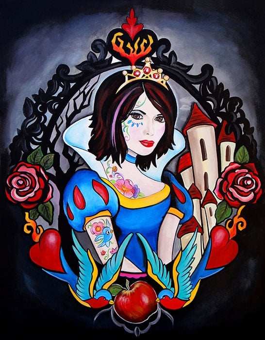 Black Market Art Company Smith& Snow White Print - Black Market Art Company - Flyclothing LLC