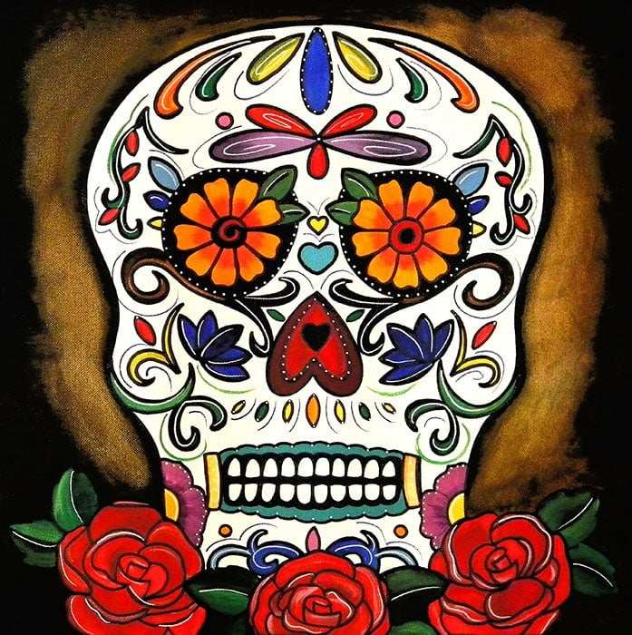 Black Market Art Company Smith& Sugar Skull Print - Black Market Art Company - Flyclothing LLC
