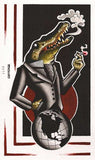 Black Market Art Company Smoking Gator Print - Black Market Art Company - Flyclothing LLC