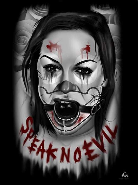 Black Market Art Company Speak No Evil Print - Black Market Art Company - Flyclothing LLC