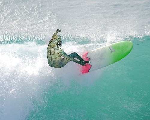 Black Market Art Company Surfer 10 Print - Black Market Art Company - Flyclothing LLC