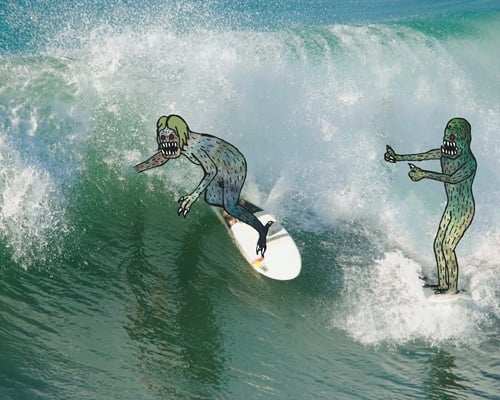 Black Market Art Company Surfer 5 Print - Black Market Art Company - Flyclothing LLC