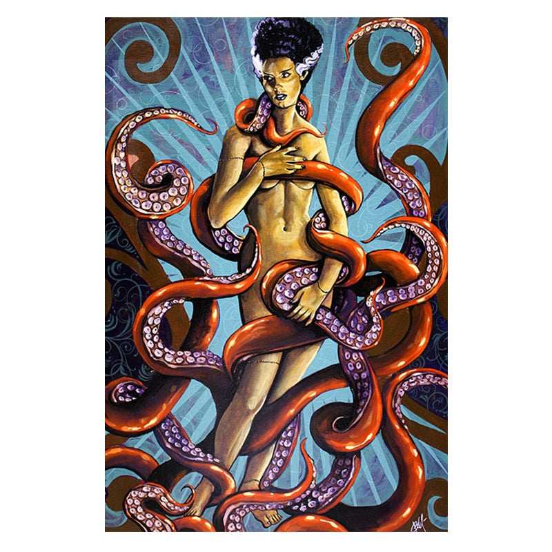 Black Market Art Company Birth Of The Bride & Skate Deck Print - Black Market Art Company - Flyclothing LLC