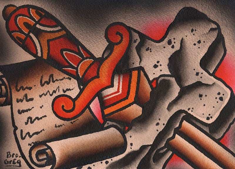 Black Market Art Company The Scripture Print - Black Market Art Company - Flyclothing LLC