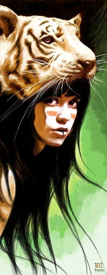 Black Market Art Company Tiger Queen Print - Black Market Art Company - Flyclothing LLC