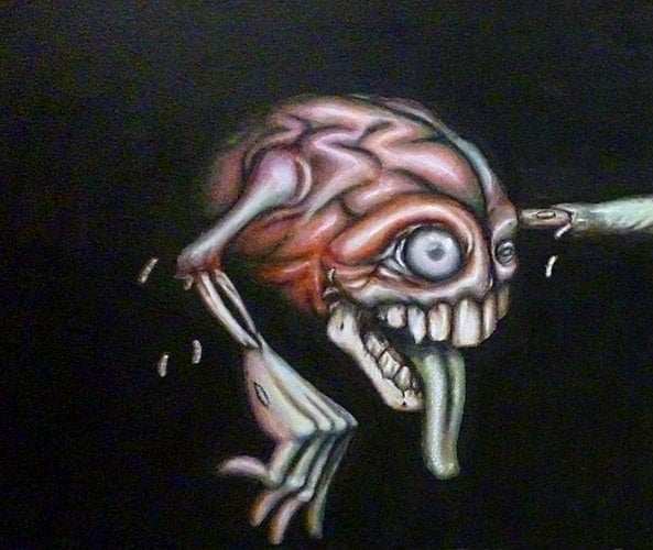 Black Market Art Company Brain Dead Part 1 Print - Black Market Art Company - Flyclothing LLC