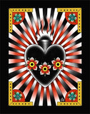 Black Market Art Company Traditional Sacred Heart Print - Black Market Art Company - Flyclothing LLC