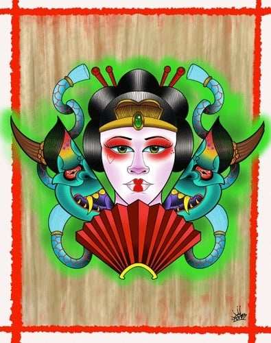 Black Market Art Company Two Face Print - Black Market Art Company - Flyclothing LLC