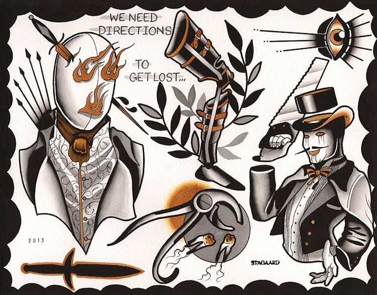 Black Market Art Company We Need Directions Print - Black Market Art Company - Flyclothing LLC