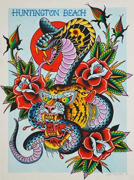 Black Market Art Company Cobra & Tiger Print - Black Market Art Company - Flyclothing LLC