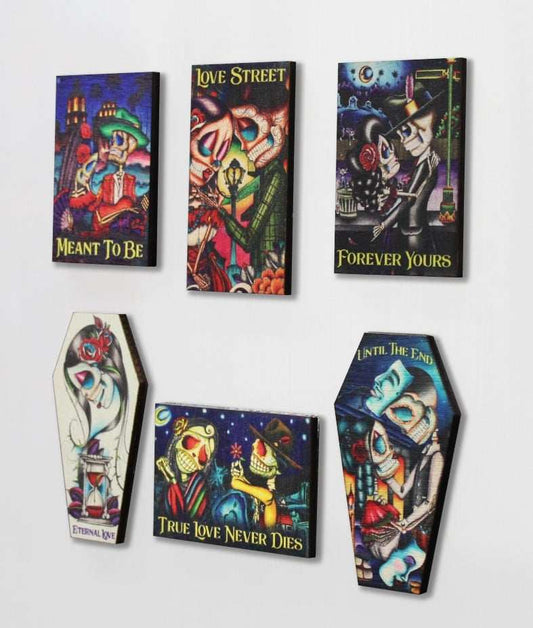 Black Market Art Company Dave Sanchez Wood Refrigerator Magnet Set Print - Black Market Art Company - Flyclothing LLC