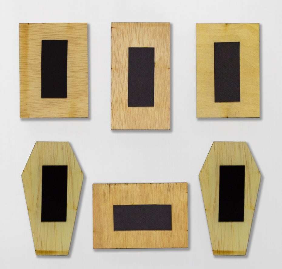 Black Market Art Company Dave Sanchez Wood Refrigerator Magnet Set Print - Black Market Art Company - Flyclothing LLC