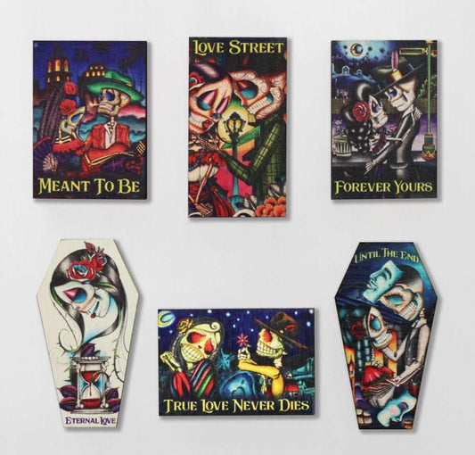 Black Market Art Company Dave Sanchez Wood Refrigerator Magnet Set Print - Black Market Art Company - Flyclothing LLC