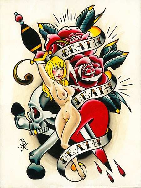 Black Market Art Company Death Death Death Print - Black Market Art Company - Flyclothing LLC
