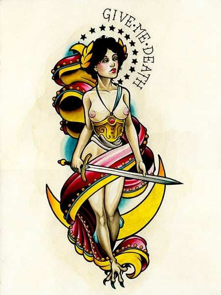 Black Market Art Company Give Me Death Print - Black Market Art Company - Flyclothing LLC