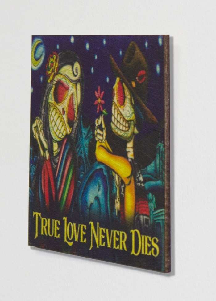 Black Market Art Company True Love Never Dies & Wood Hanging Wall Art Print - Black Market Art Company - Flyclothing LLC
