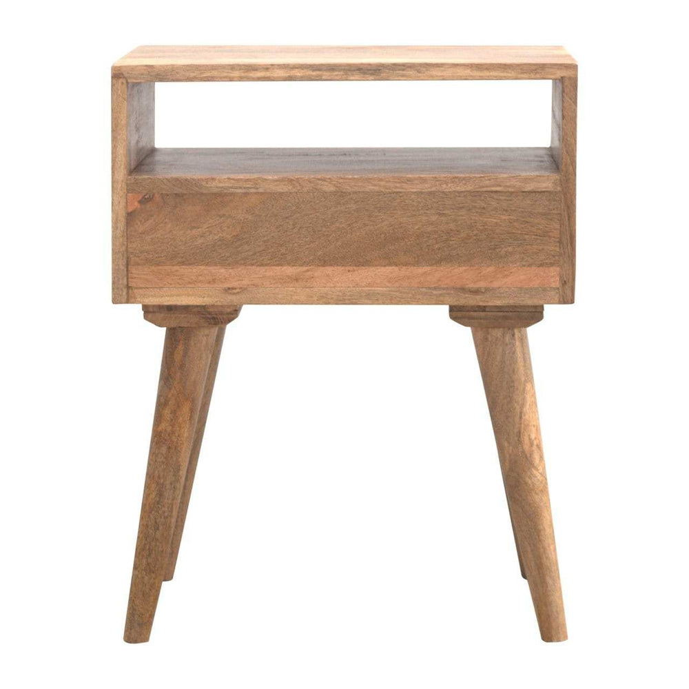 Modern Bedside with Open Slot - Artisan Furniture - Flyclothing LLC