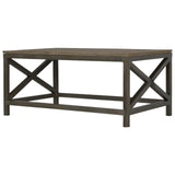 Industrial Cross Metal Coffee Table - Artisan Furniture - Flyclothing LLC