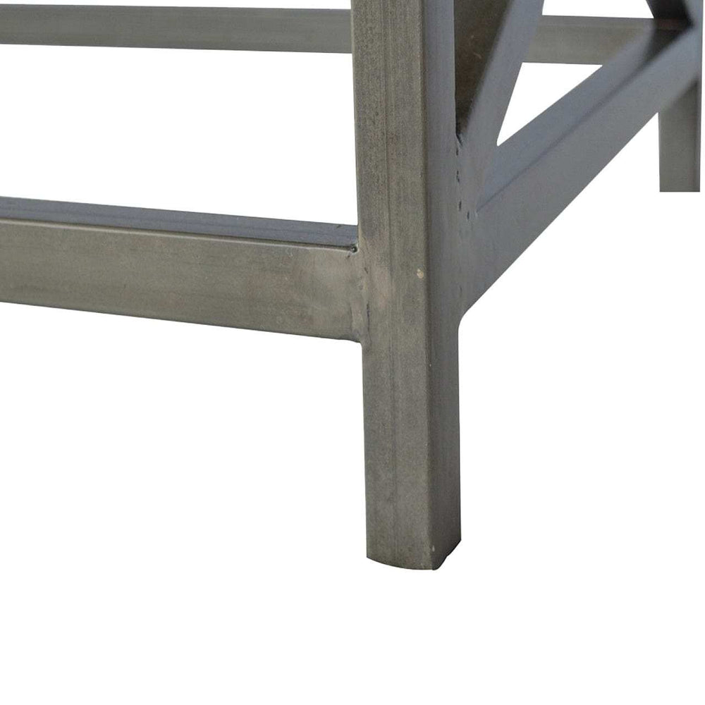 Industrial Cross Metal Coffee Table - Artisan Furniture - Flyclothing LLC