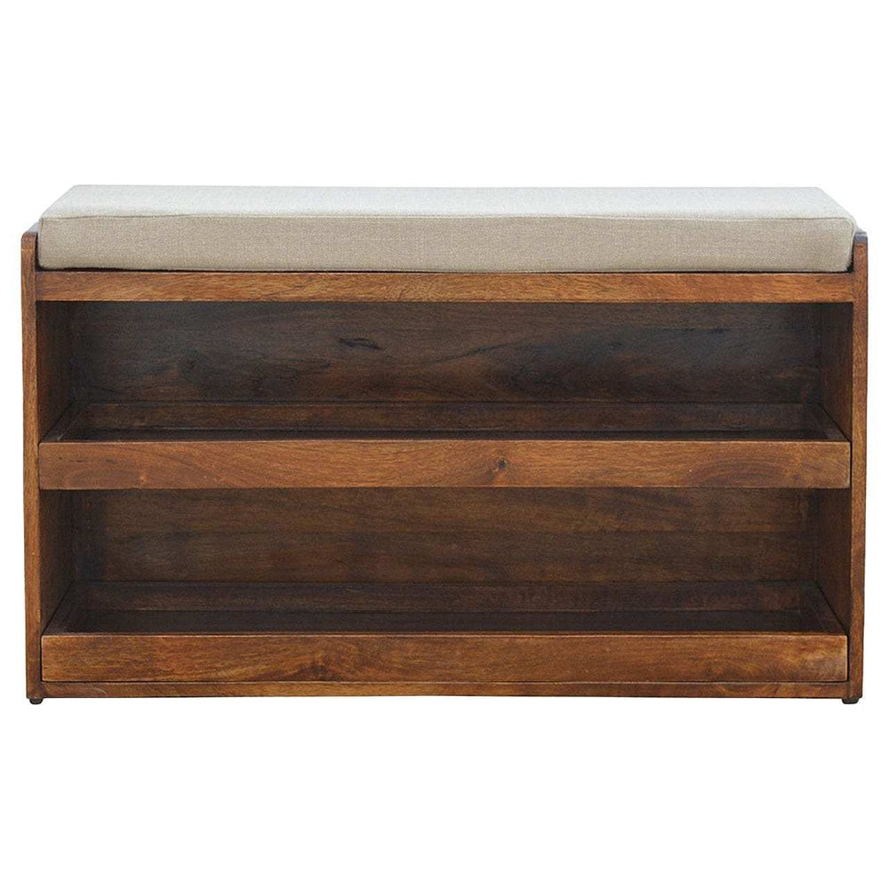 Mud Linen Pull out Shoe Bench - Artisan Furniture - Flyclothing LLC