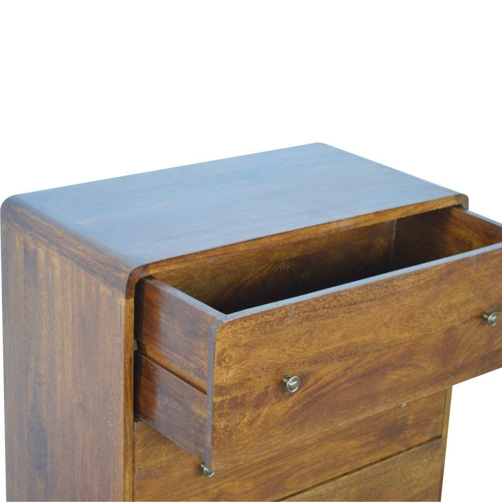 Curved Chestnut Chest - Artisan Furniture - Flyclothing LLC