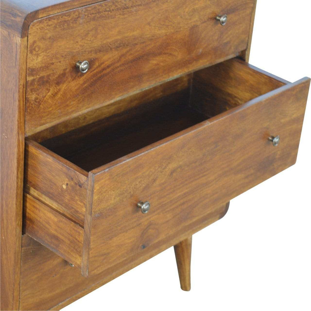 Curved Chestnut Chest - Artisan Furniture - Flyclothing LLC