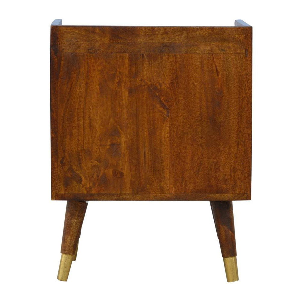 Manila Gold One Drawer Bedside - Artisan Furniture - Flyclothing LLC