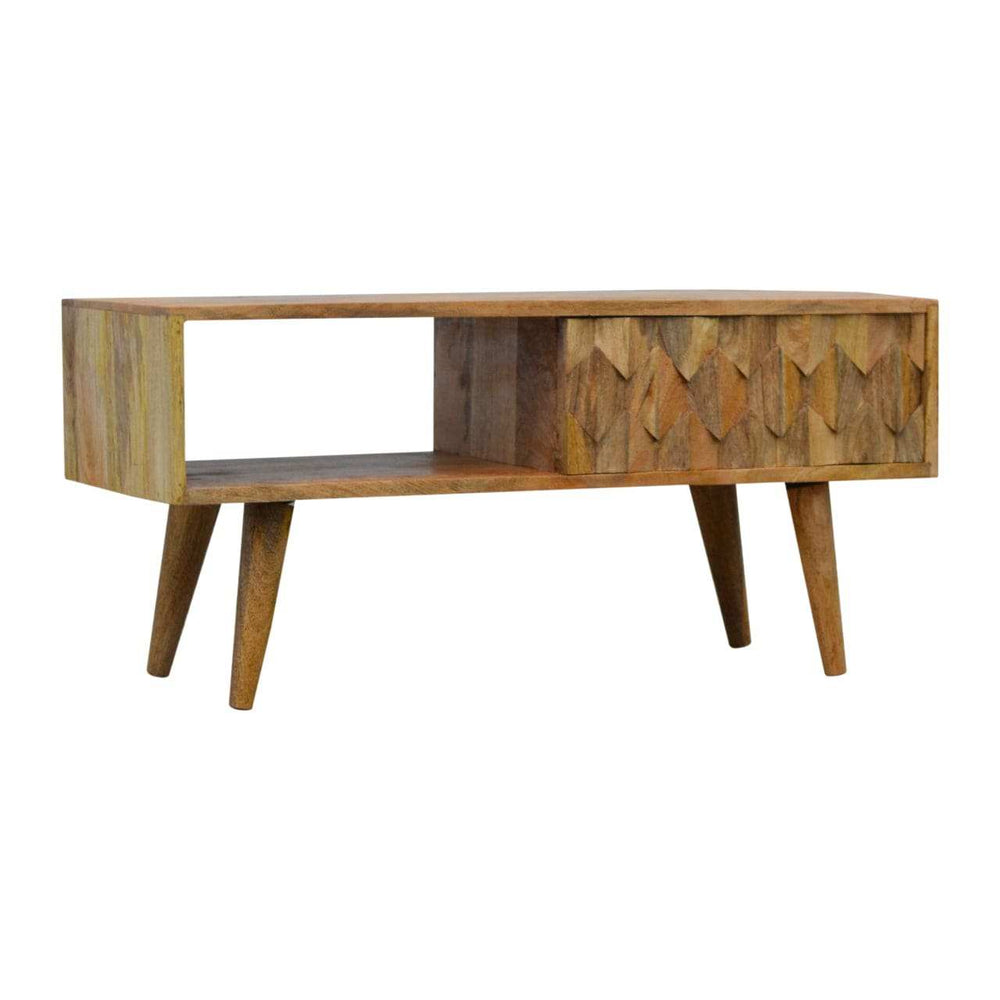 Pineapple Carve Sliding Media Unit - Artisan Furniture - Flyclothing LLC