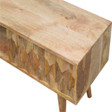 Pineapple Carve Sliding Media Unit - Artisan Furniture - Flyclothing LLC
