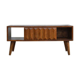 Chestnut Prism Sliding Media Unit - Artisan Furniture - Flyclothing LLC