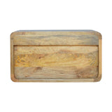 Oak-ish 2 Drawer Floating Bedside - Artisan Furniture - Flyclothing LLC