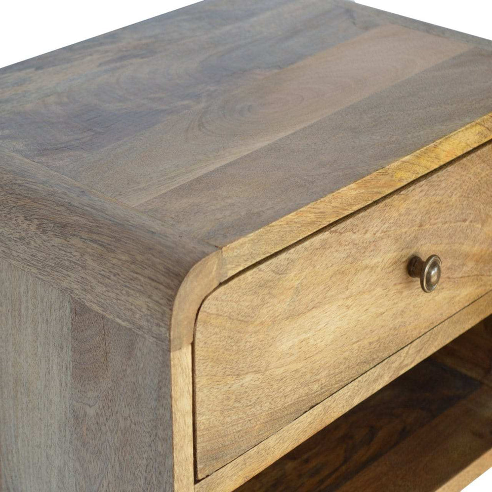 Floating Curve Open Slot Bedside - Artisan Furniture - Flyclothing LLC