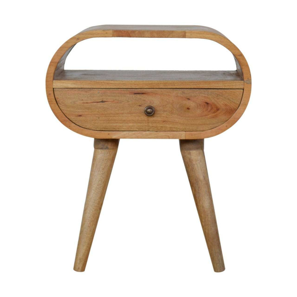 Circular Open Slot Bedside - Artisan Furniture - Flyclothing LLC