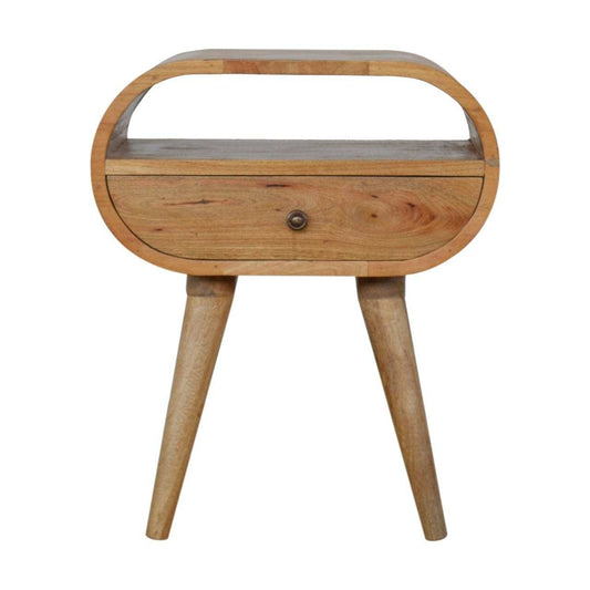 Circular Open Slot Bedside - Artisan Furniture - Flyclothing LLC