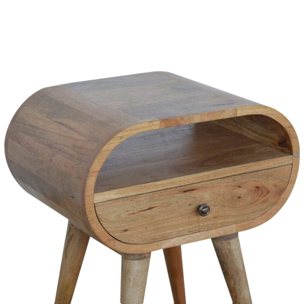 Circular Open Slot Bedside - Artisan Furniture - Flyclothing LLC