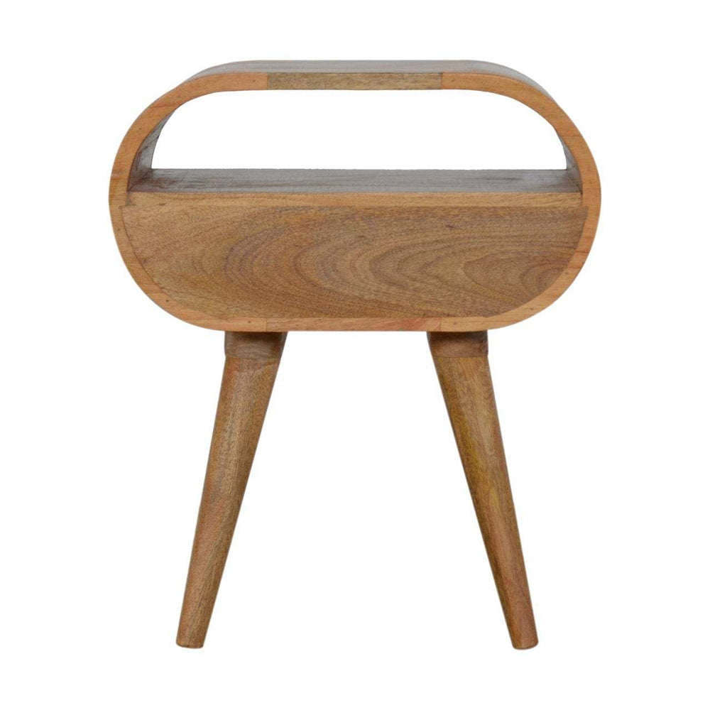 Circular Open Slot Bedside - Artisan Furniture - Flyclothing LLC