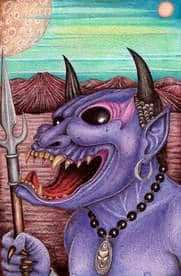 Black Market Art Company Purple Demon Print - Black Market Art Company - Flyclothing LLC