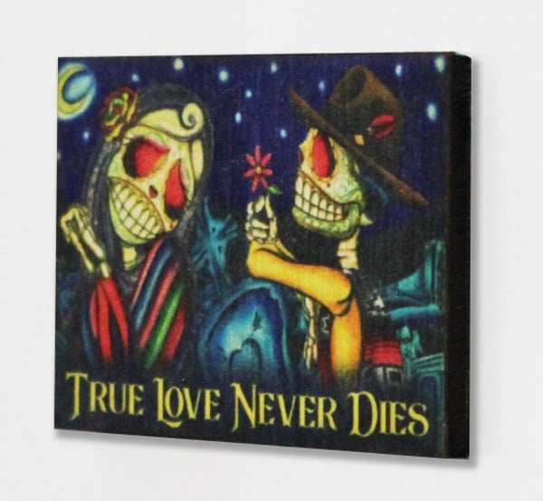 Black Market Art Company True Love Never Dies & Wood Refrigerator Magnet Print - Black Market Art Company - Flyclothing LLC