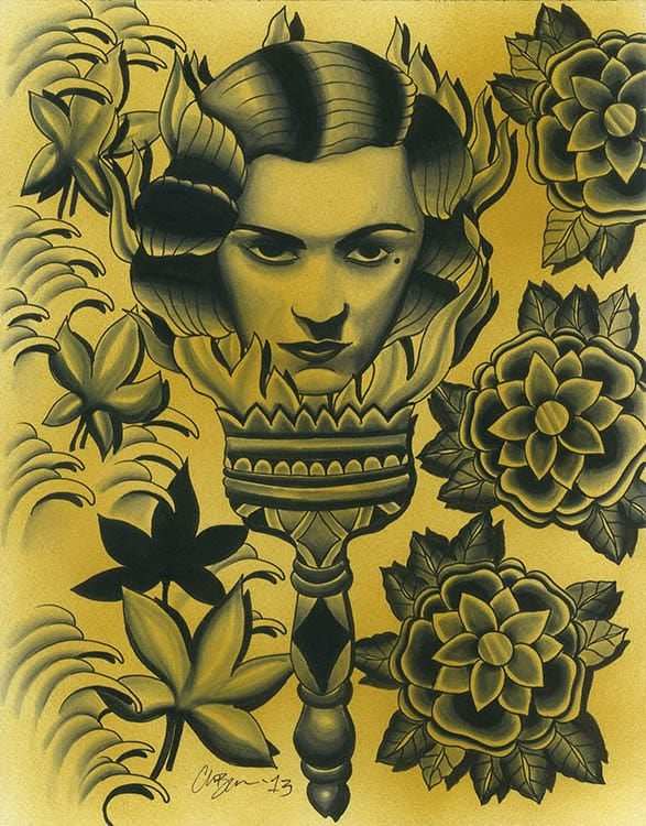 Black Market Art Company Woman Torch Print - Black Market Art Company - Flyclothing LLC