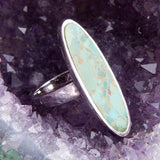 Pueblo Blue Turquoise and Sterling Silver Oval Ring - Barse Jewelry - Flyclothing LLC