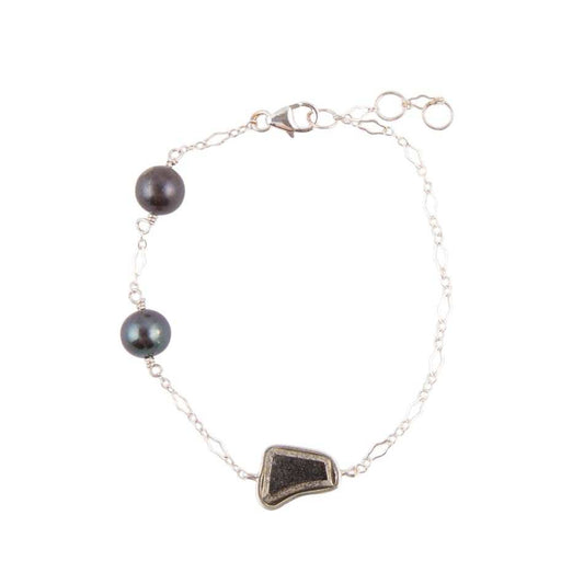 Sterling Silver Purple Tahitian Pearl Bracelet - Barse Jewelry - Flyclothing LLC