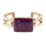 Purple Turquoise Golden Cuff Bracelet - Barse Jewelry - Flyclothing LLC