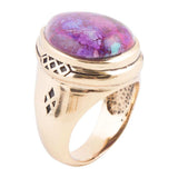 Purple Turquoise Golden Teardrop Ring - Barse Jewelry - Flyclothing LLC