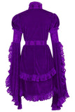 Daisy Corsets Purple Velvet & Lace Ruffled Jacket - Daisy Corsets - Flyclothing LLC