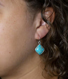 Puzzled Blue Turquoise Sterling Silver Earrings - Barse Jewelry - Flyclothing LLC