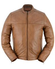 Rustic Stunner Men's Brown Fashion Leather Jacket