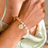 Quartet of Luck - Citrine & Selenite Bracelet of Serendipity - Conscious Items - Flyclothing LLC